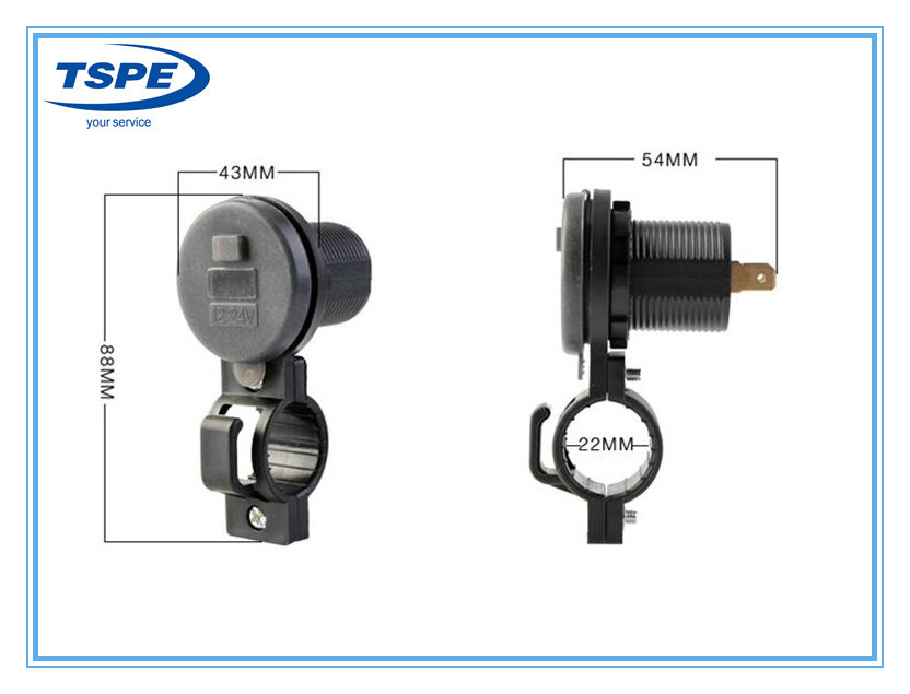 Piezas de motocicleta Cargador de motocicleta USB de 12 V