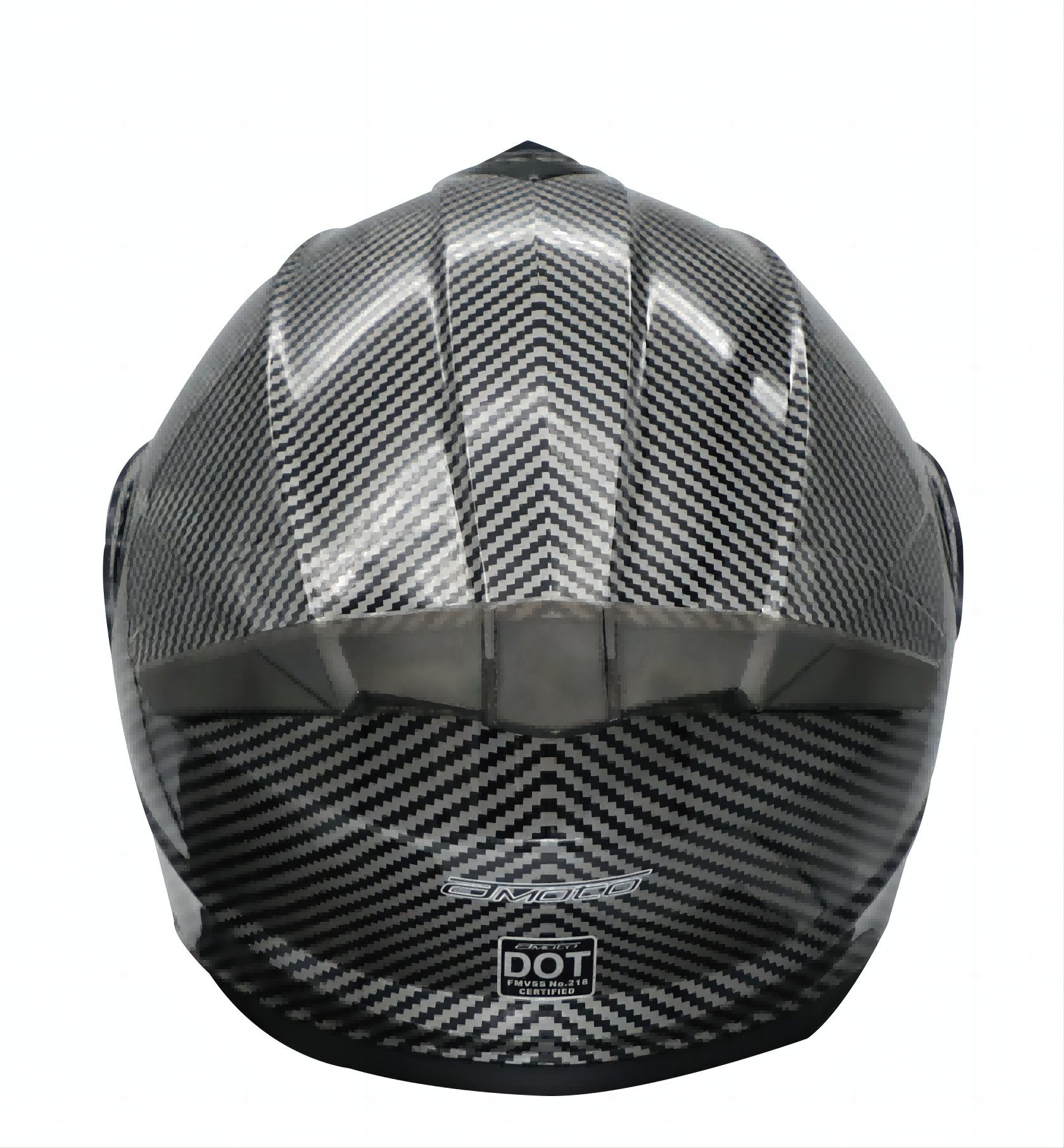 Casco Moto Modular Abatible Modelo Np-900 Carbono Calcomanía